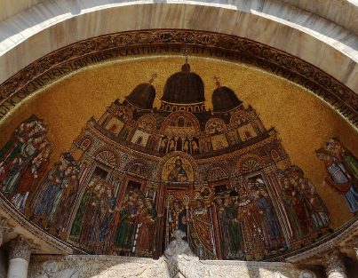 Mosaico sul Portale di Sant'Alipio