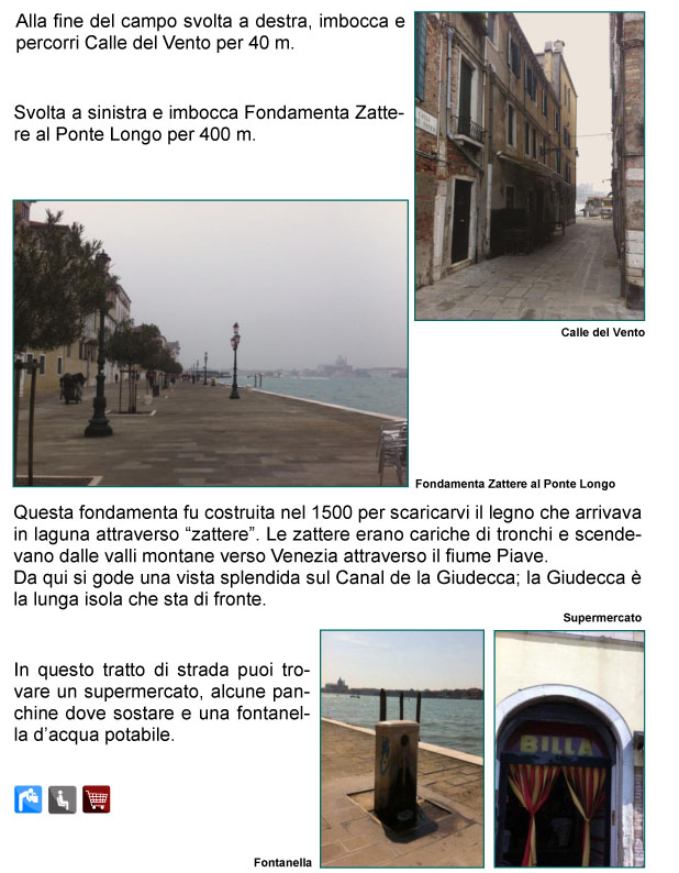 Calle del Vento, Fondamenta Zattere al Ponte Longo, Canale e Isola della Giudecca