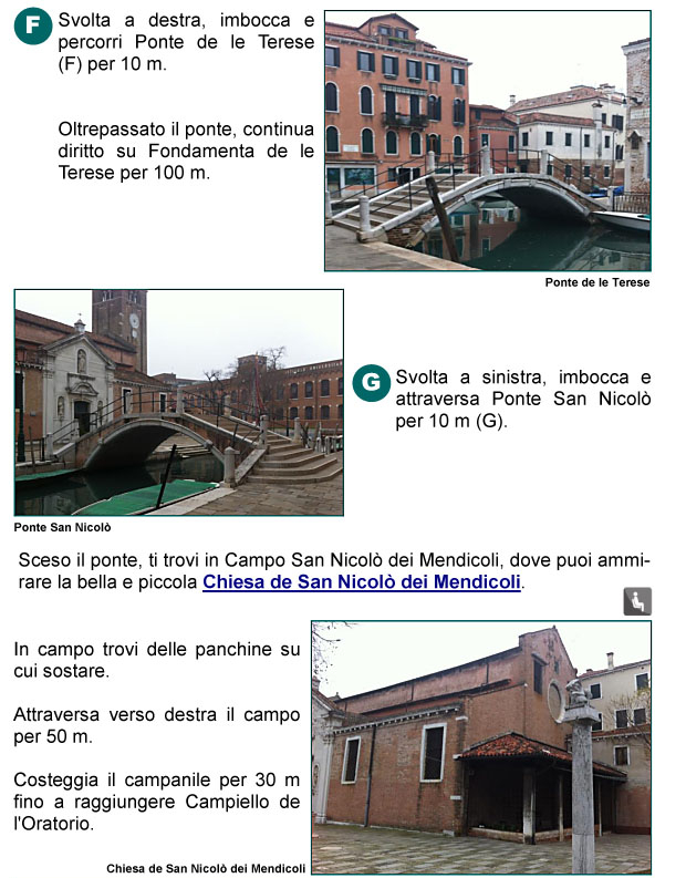 Ponte e Fondamenta delle Terese, Ponte San Nicol, Campo e Chiesa di San Nicol dei Mendicoli