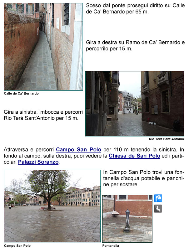 Ca' Bernardo Calle e Ramo, Rio Ter Sant'Antonio, Campo e Chiesa di San Polo, Palazzi Soranzo