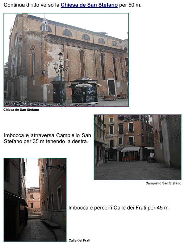 Chiesa di San Stefano e Campiello San Stefano, Calle dei Frati