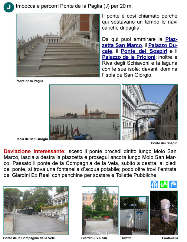 Ponte della Paglia, Molo San Marco, Ponte dei Sospiri, Palazzo Ducale, Palazzo delle Prigioni, Bacino San Marco, Isola di San Giorgio