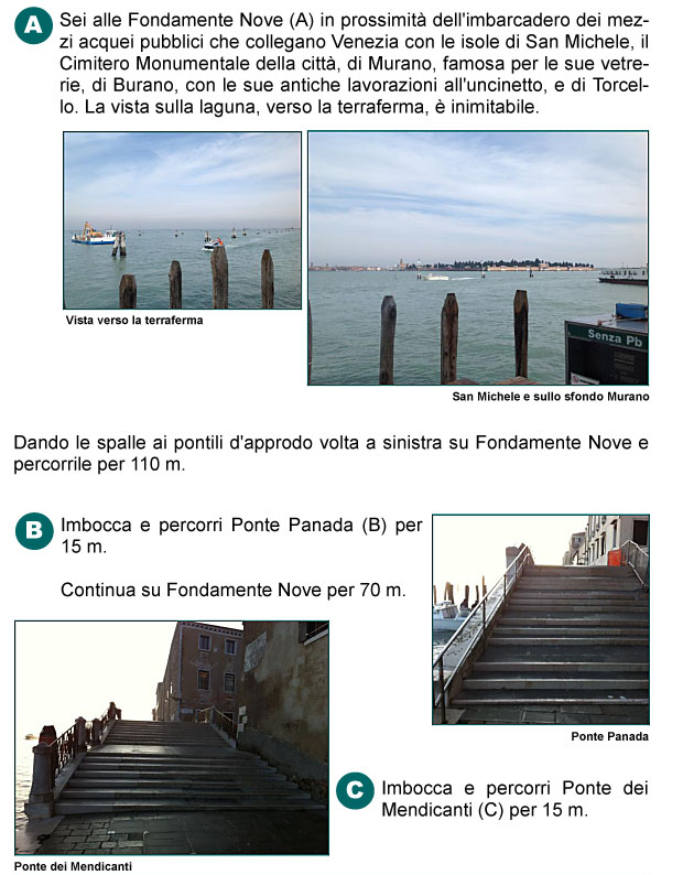 Fondamente Nuove, Ponte Panada, Ponte dei Mendicanti, Aeroporto Marco Polo di Tessera, Isola di San Michele, Murano, Burano, Torcello, 
panorama, laguna di Venezia