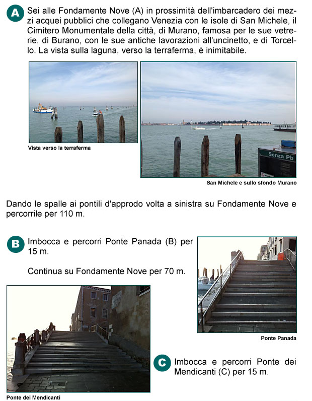 Fondamente Nuove, Ponte Panada, Ponte dei Mendicanti, Aeroporto Marco Polo di Tessera, Isola di San Michele, Murano, Burano, Torcello, 
panorama, laguna di Venezia