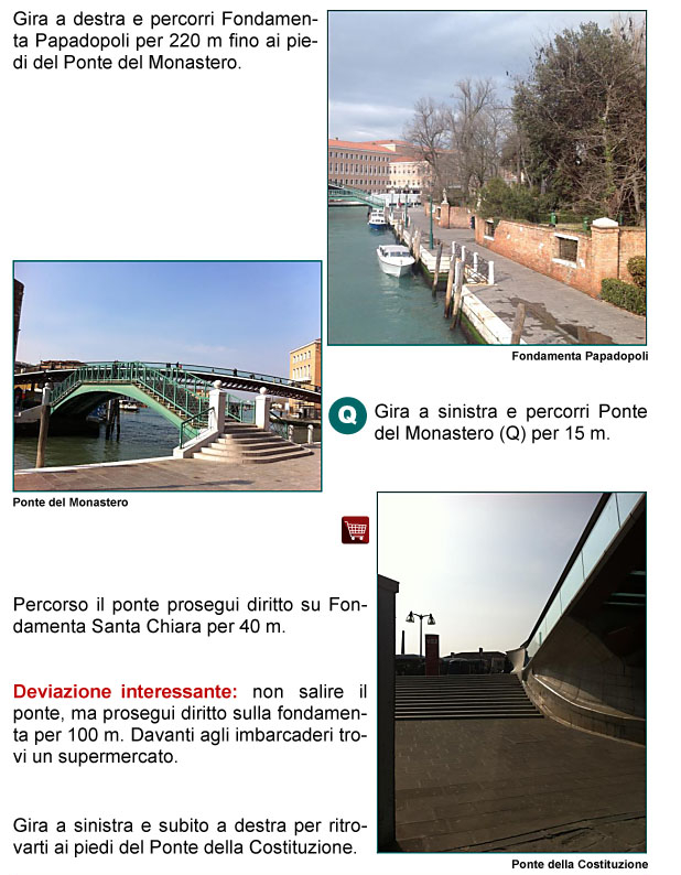 Fondamenta Papadopoli, Ponte del Prefetto, Ponte del Monastero, Canal Grande, panorama, Fondamenta Santa Chiara