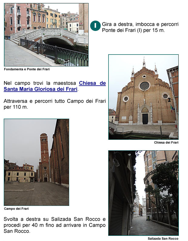 Ponte e Campo dei Frari, Chiesa di Santa Maria Gloriosa dei Frari, Basilica dei Frari, Salizada San Rocco